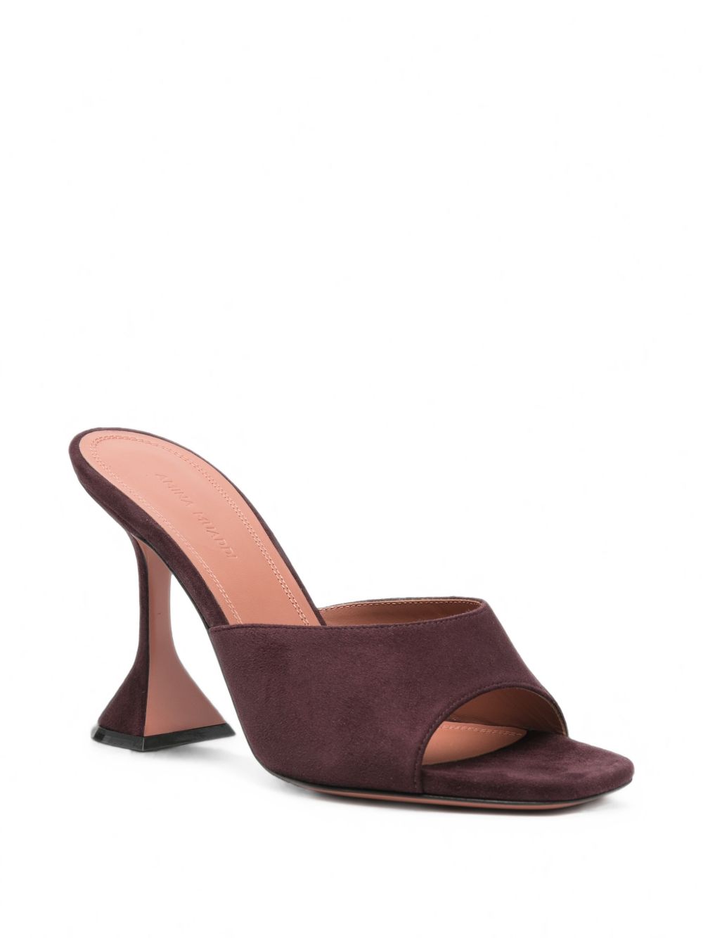 Amina Muaddi Women Lupita Suede Leather Mules AMINA MUADDI
