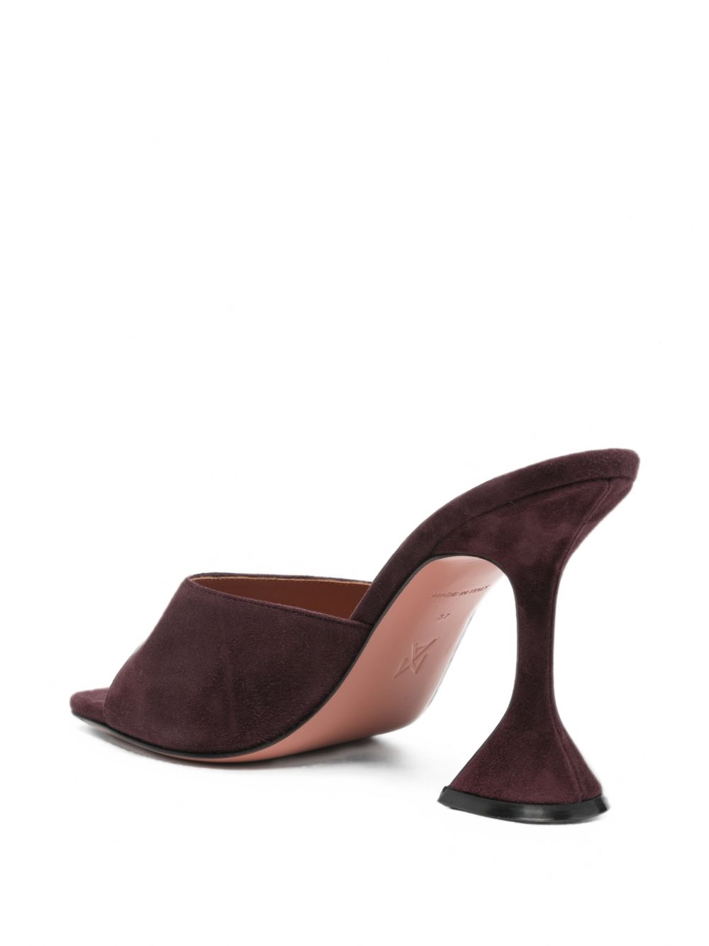 Amina Muaddi Women Lupita Suede Leather Mules AMINA MUADDI