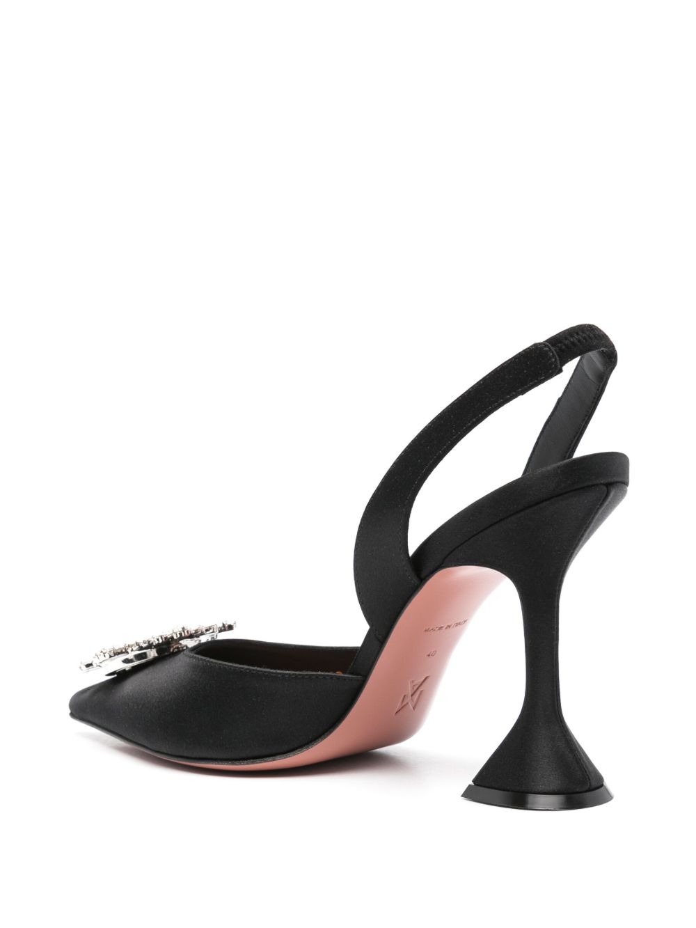 Amina Muaddi Women Begum Satin Slingback Pumps AMINA MUADDI