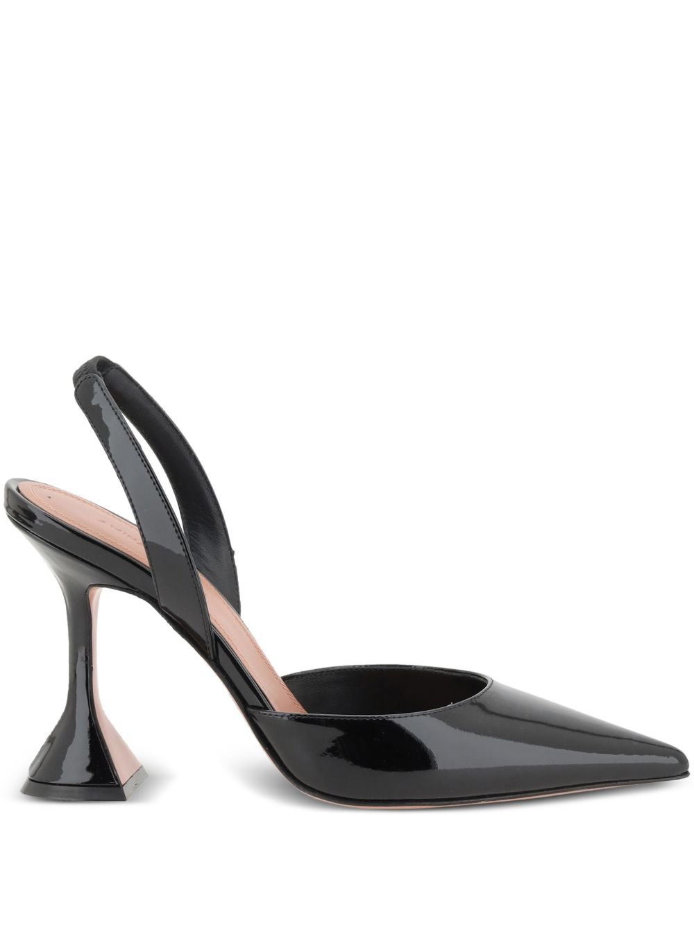 Amina Muaddi Women Holli Patent Leather Slingback Pumps AMINA MUADDI