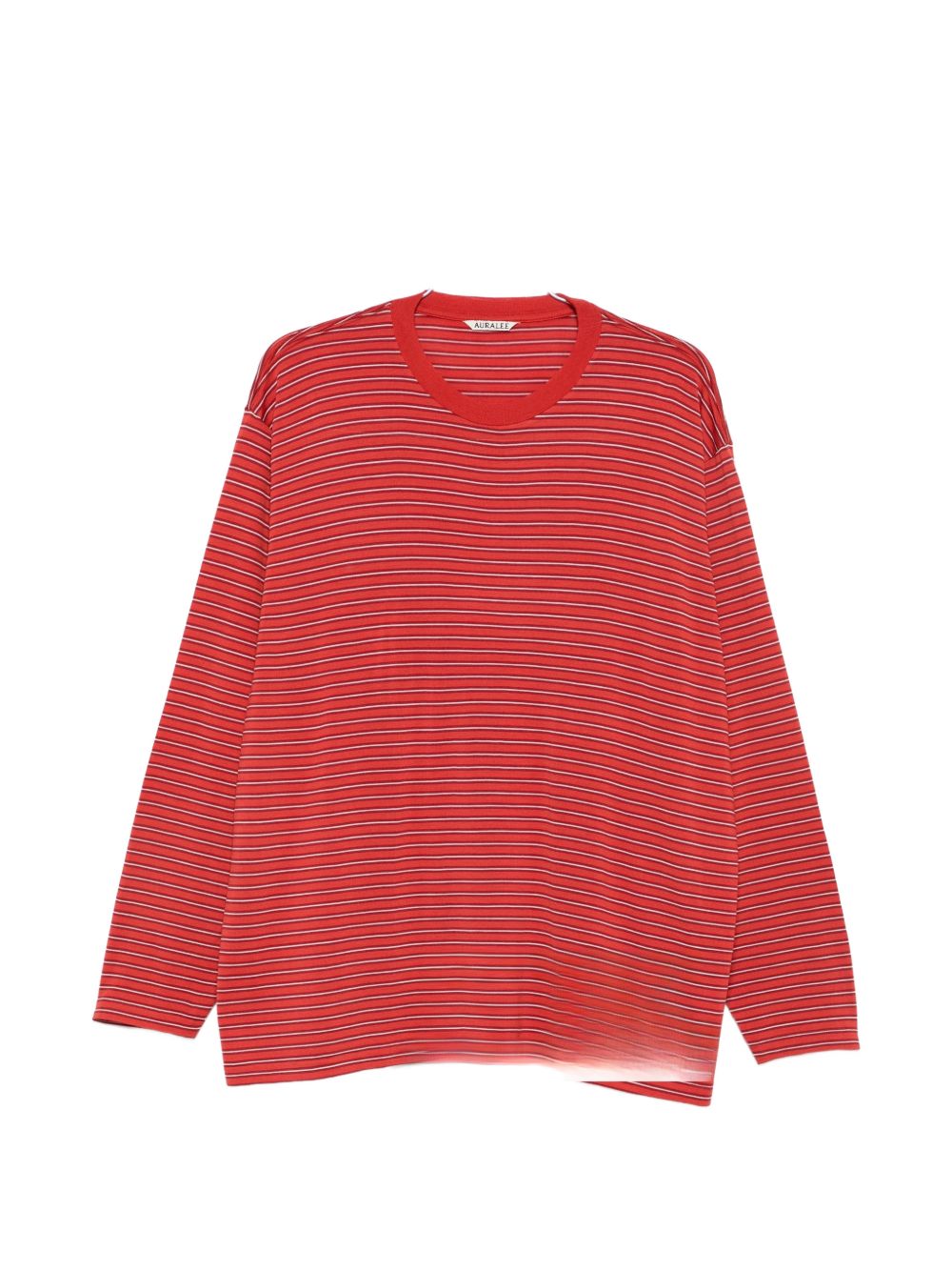 Auralee Men Wool Striped T-Shirt AURALEE