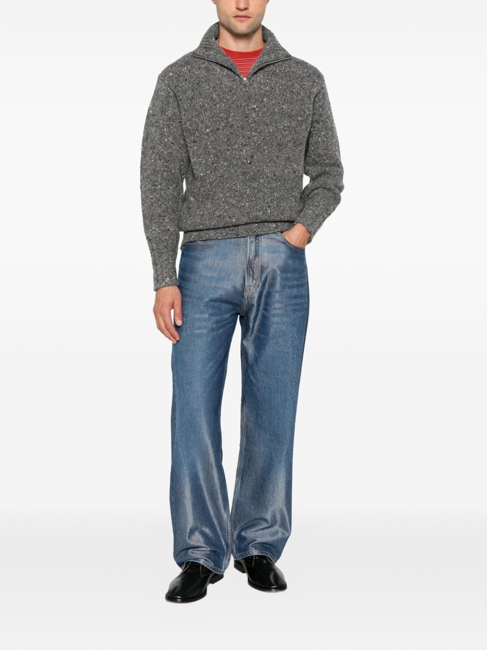 Auralee Men Wool Turtle-Neck Jumper AURALEE
