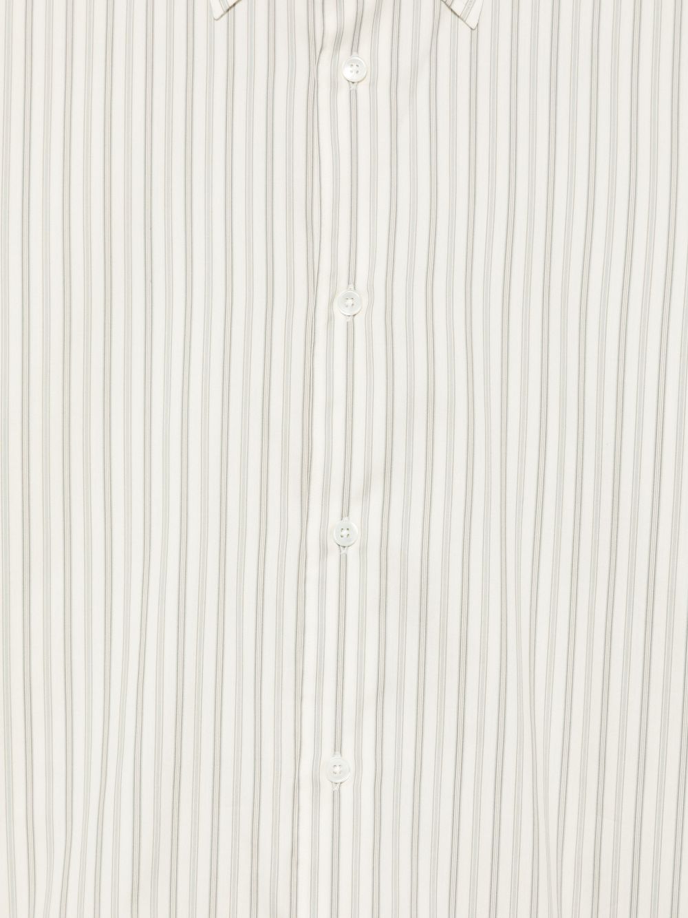 Auralee Men Cotton And Silk Striped Shirt AURALEE