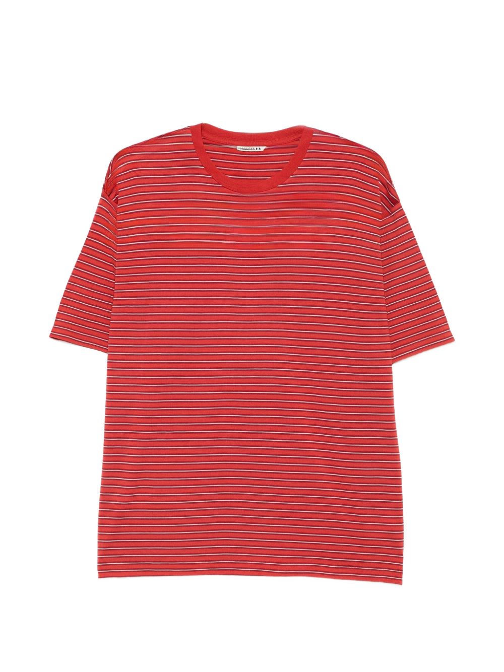 Auralee Men Wool Striped T-Shirt AURALEE