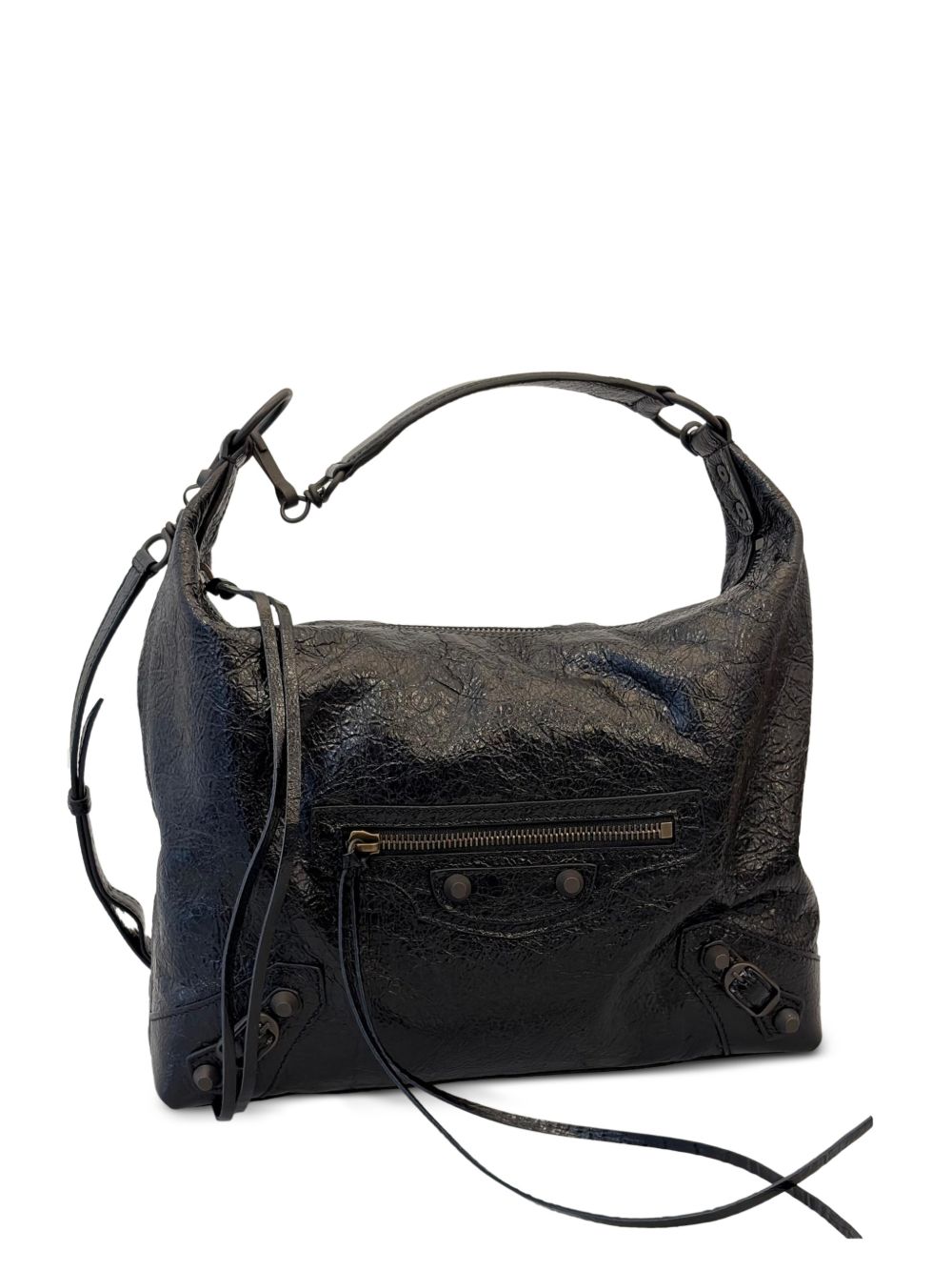 Balenciaga Women Le City Small Leather Hobo Bag BALENCIAGA