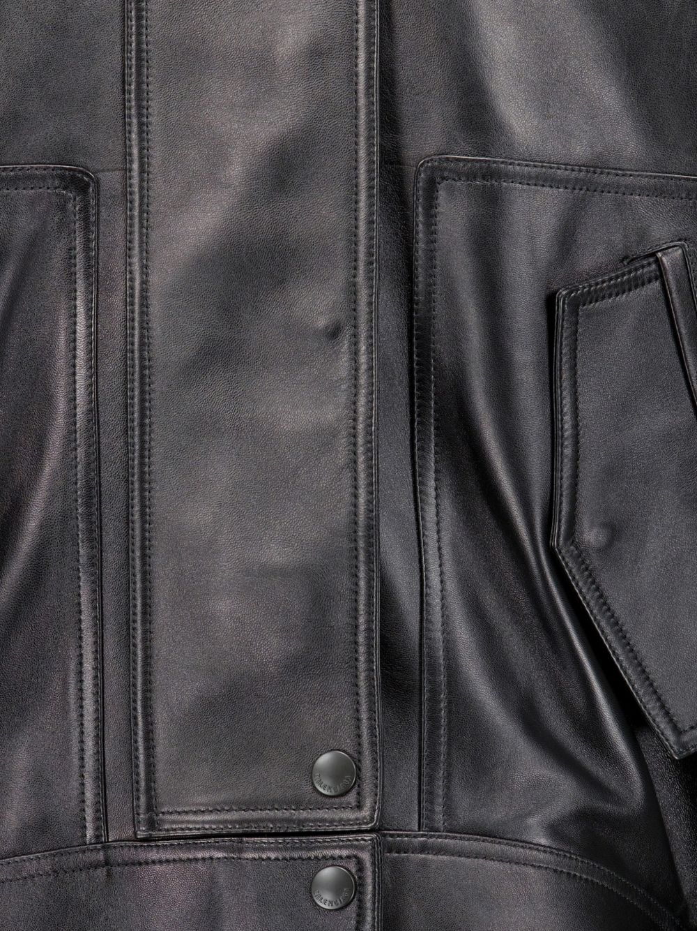 Balenciaga Women Leather Bomber Jacket BALENCIAGA