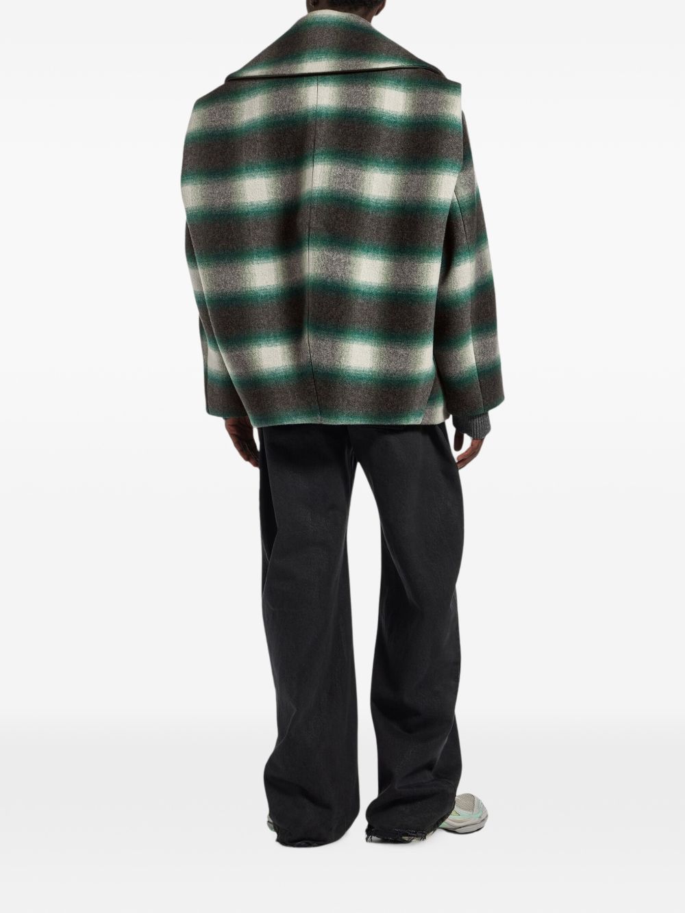 Balenciaga Men Checked Flannel Overshirt BALENCIAGA