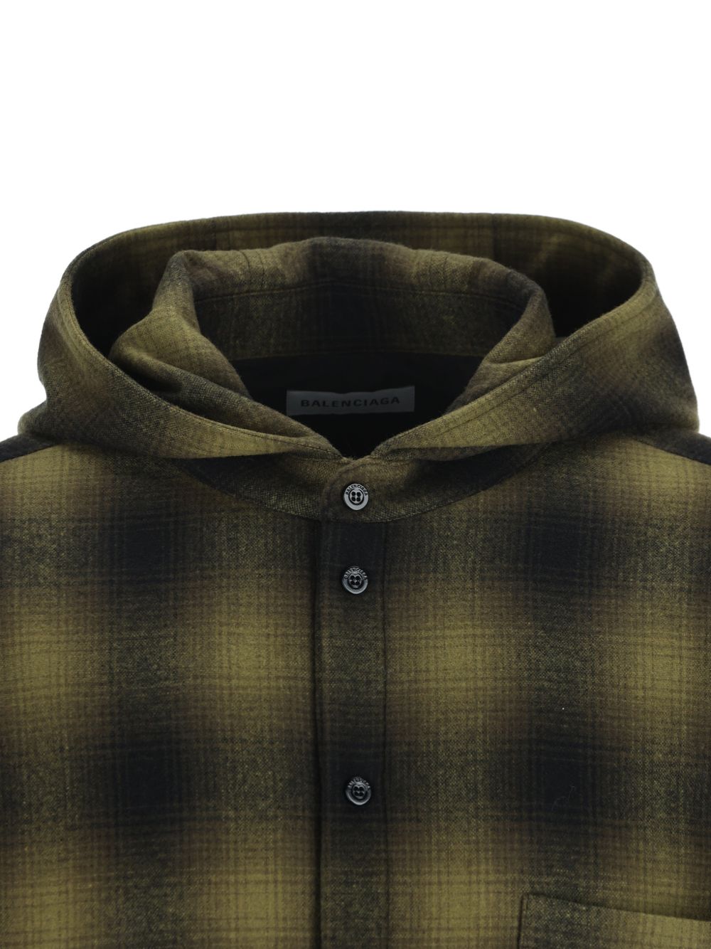 Balenciaga Men Checked Flannel Shirt BALENCIAGA