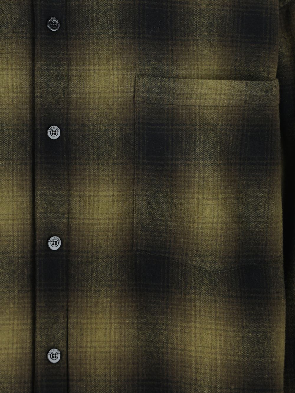Balenciaga Men Checked Flannel Shirt BALENCIAGA