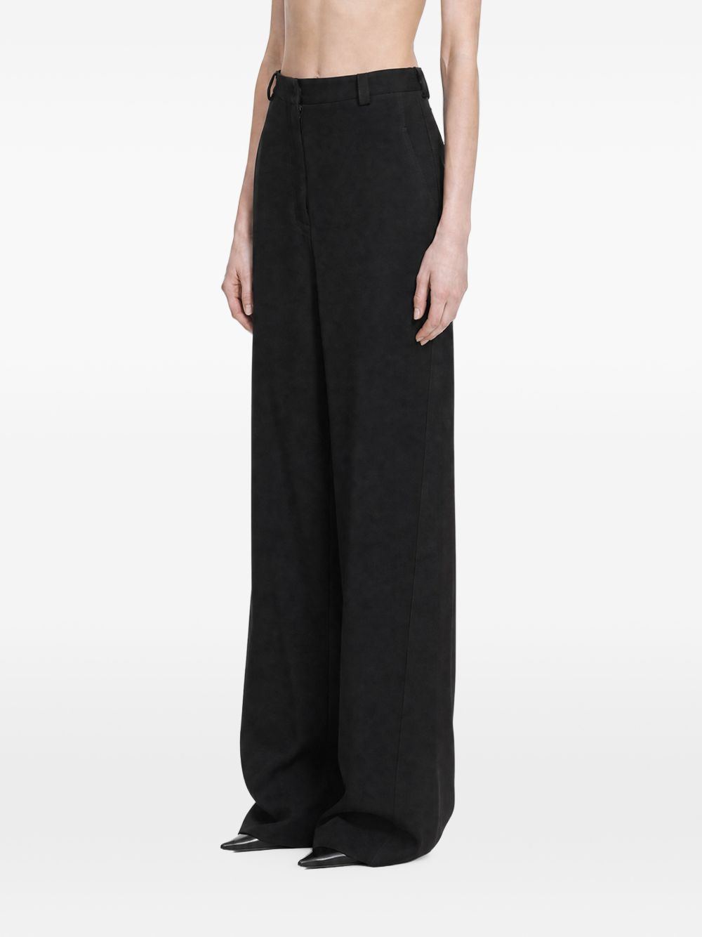 Balenciaga Women Wool Barrel Trousers BALENCIAGA