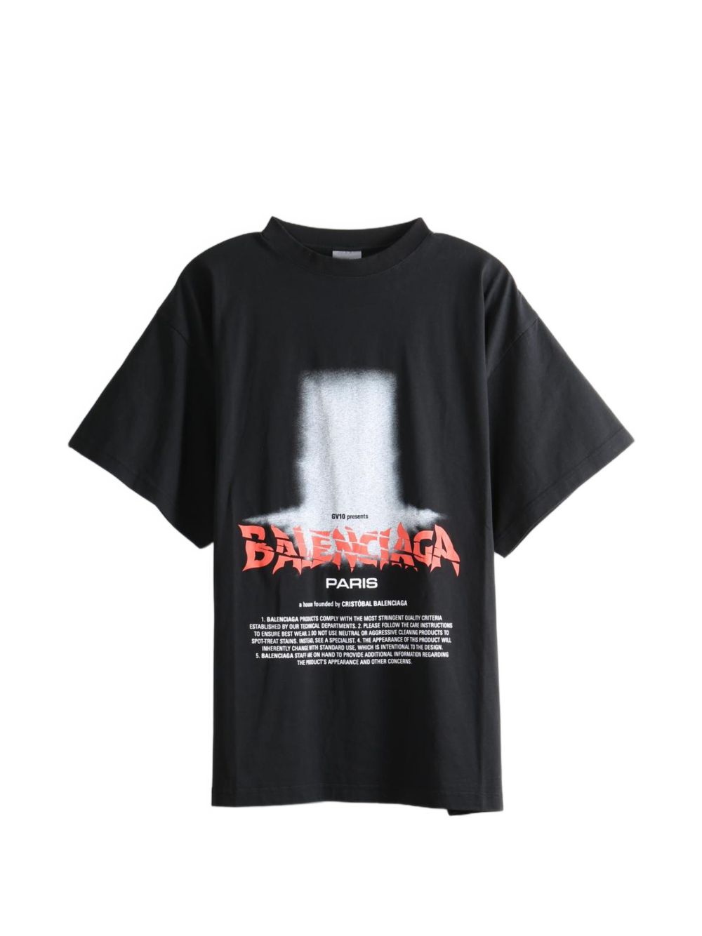 Balenciaga Men Printed Cotton T-Shirt BALENCIAGA
