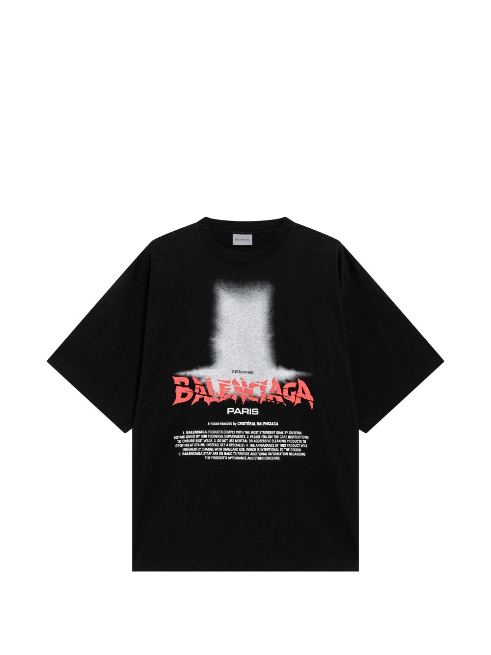 Balenciaga Women Printed Cotton T-Shirt BALENCIAGA
