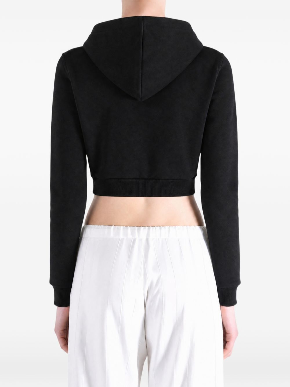 Balenciaga Women Cotton Cropped Sweatshirt BALENCIAGA