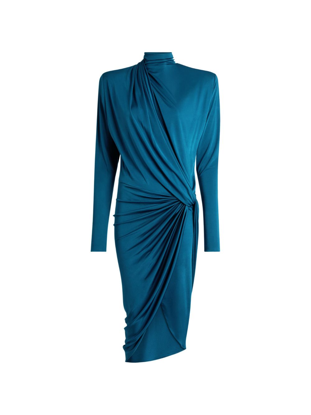 Balmain Women Draped Midi Dress BALMAIN
