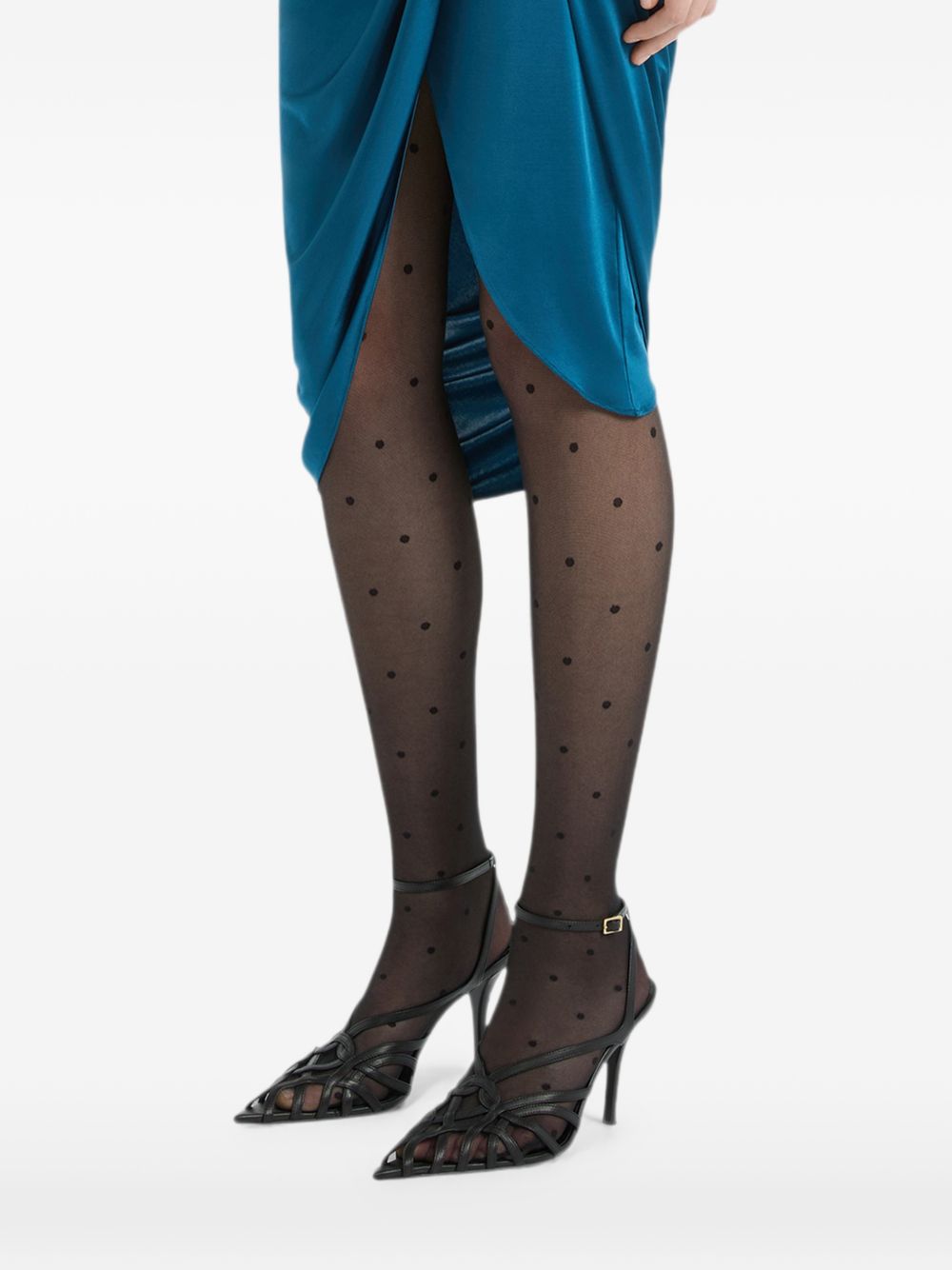 Balmain Women Draped Midi Dress BALMAIN