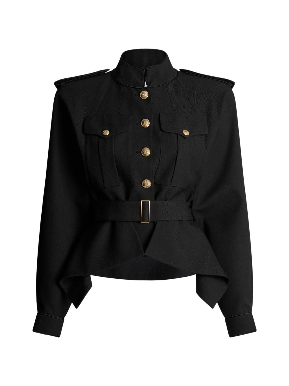 Balmain Women Wool Belted Jacket BALMAIN