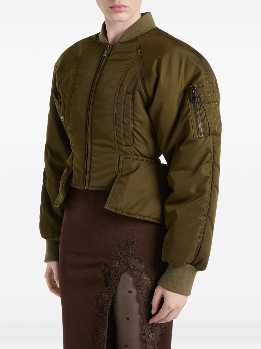 Balmain Women Nylon Bomber Jacket BALMAIN