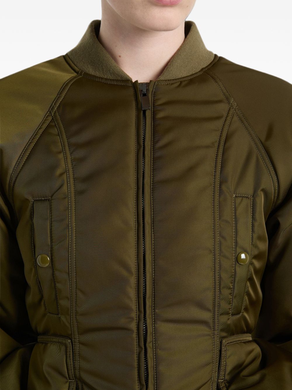 Balmain Women Nylon Bomber Jacket BALMAIN
