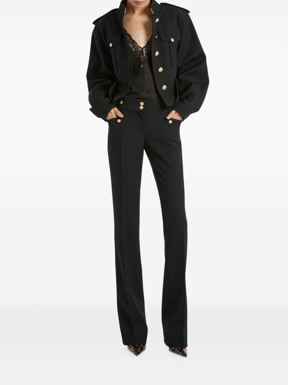 Balmain Women Wool Trousers BALMAIN