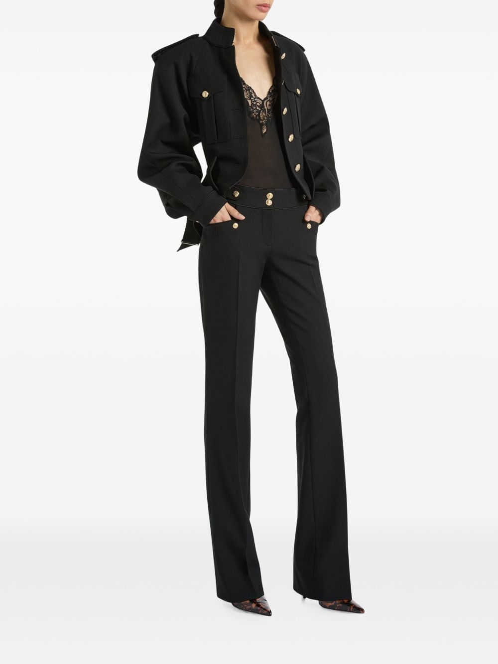 Balmain Women Wool Trousers BALMAIN