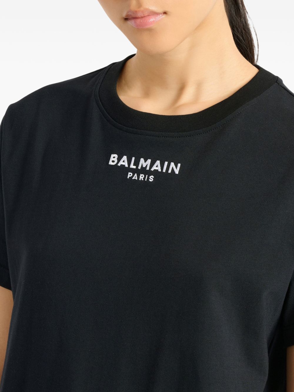 Balmain Women Logo Cotton T-Shirt BALMAIN