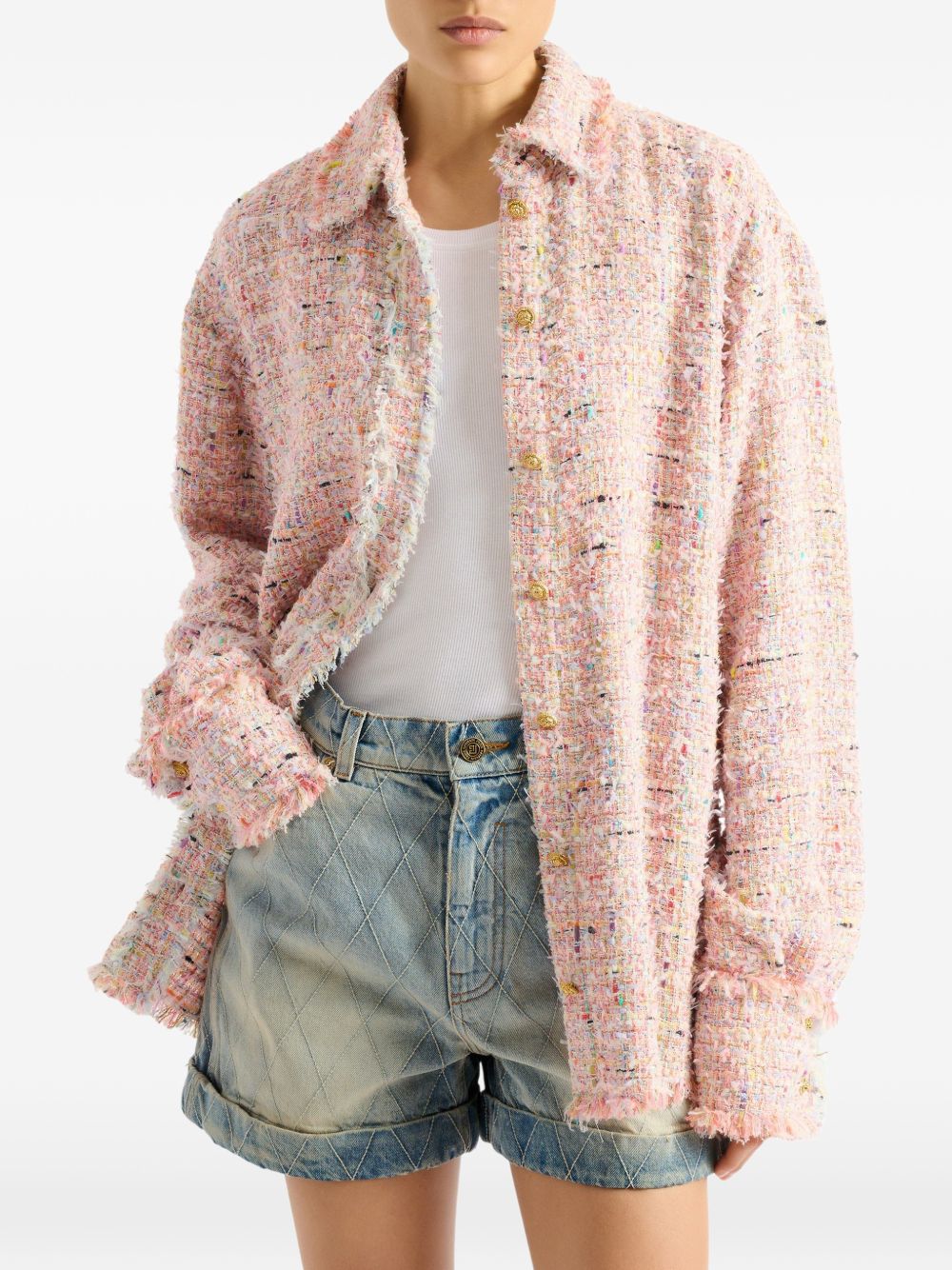 Balmain Women Tweed Shirt BALMAIN