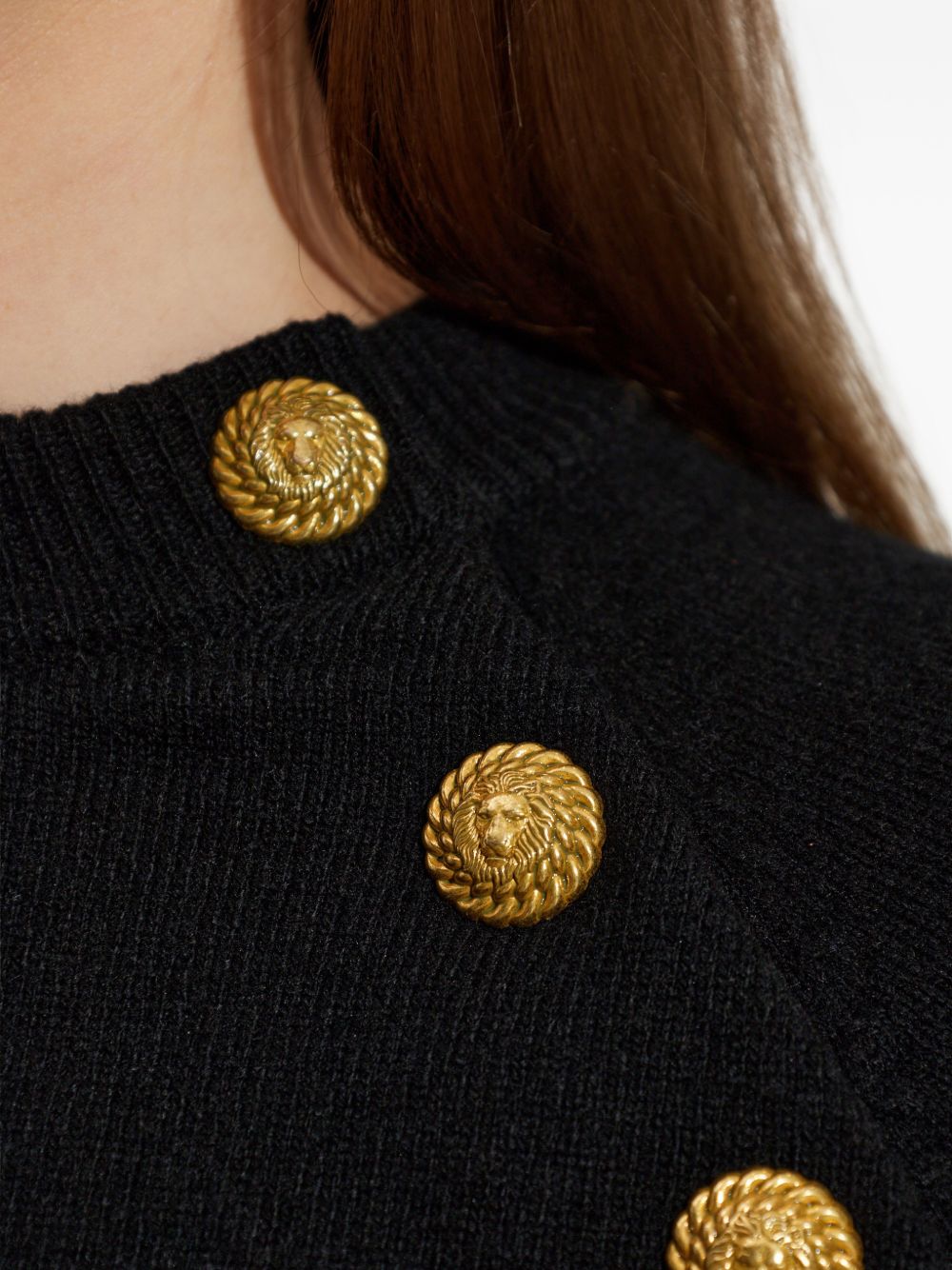 Balmain Women Cashmere Crewneck Sweater BALMAIN