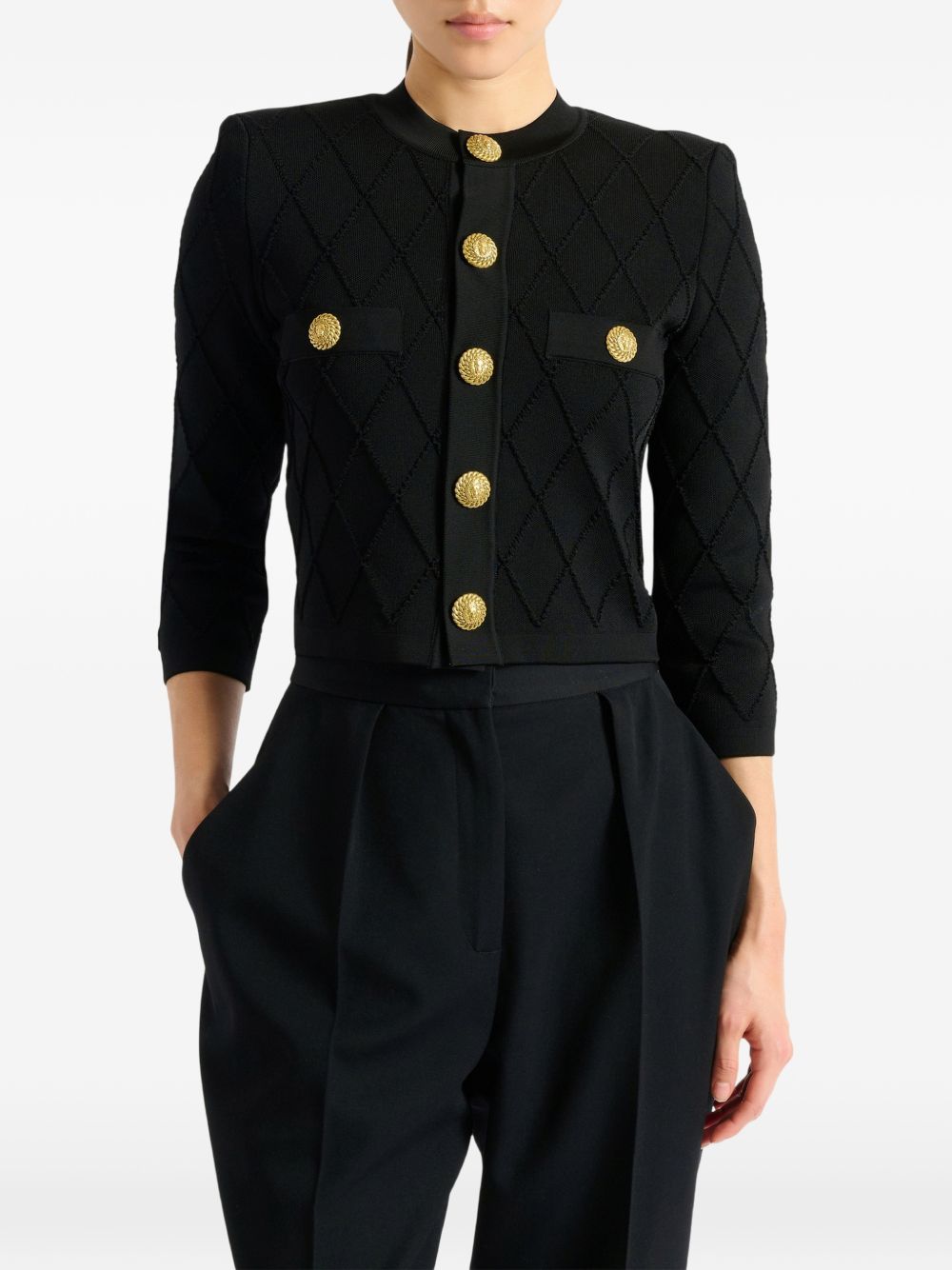 Balmain Women Cropped Cardigan BALMAIN