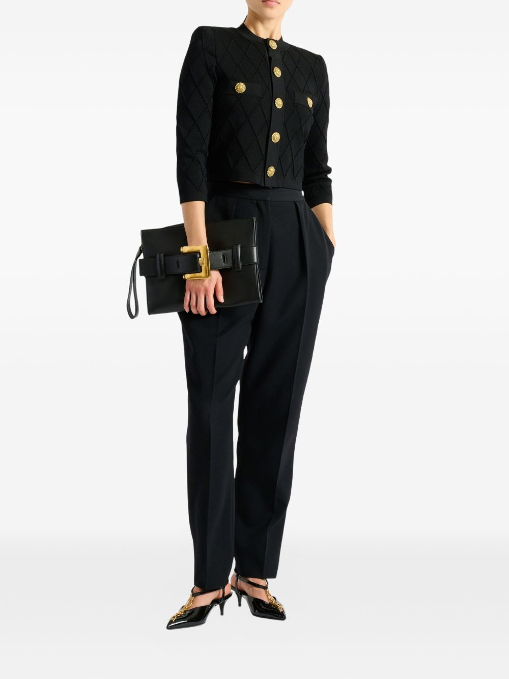 Balmain Women Cropped Cardigan BALMAIN
