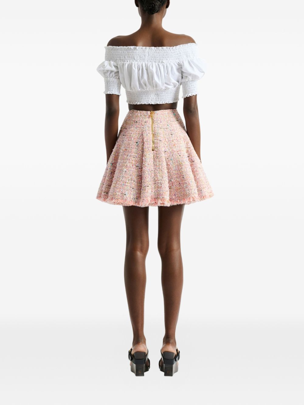 Balmain Women Tweed Mini Skirt BALMAIN
