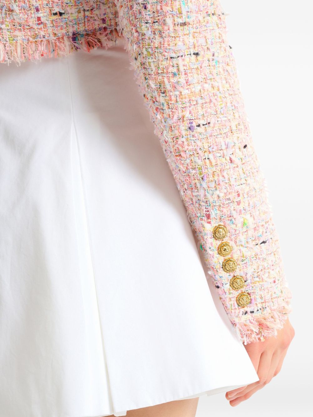 Balmain Women Tweed Cropped Jacket BALMAIN