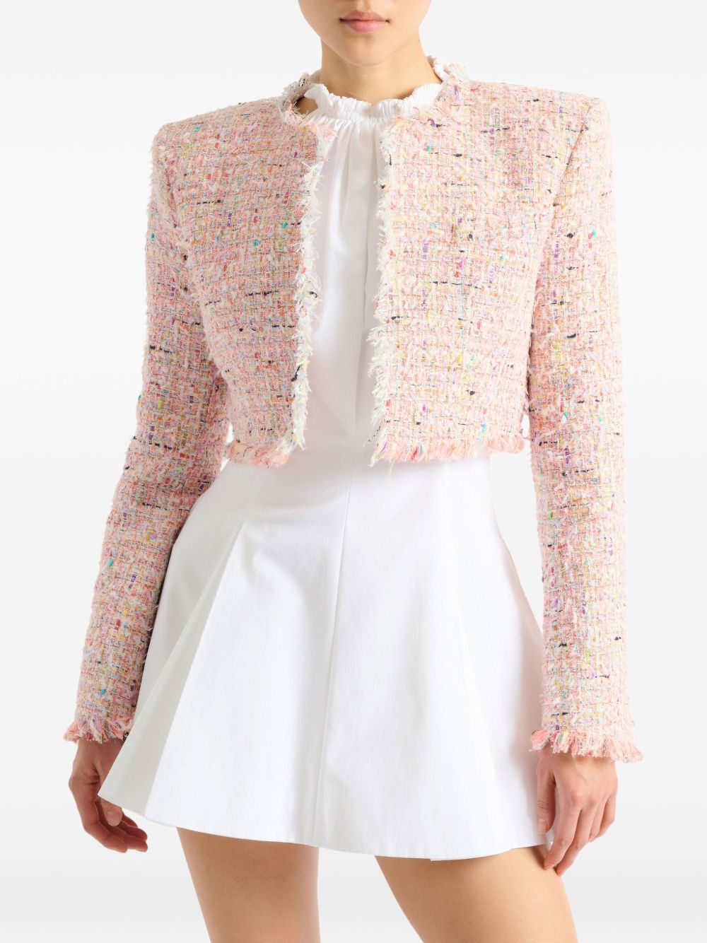 Balmain Women Tweed Cropped Jacket BALMAIN