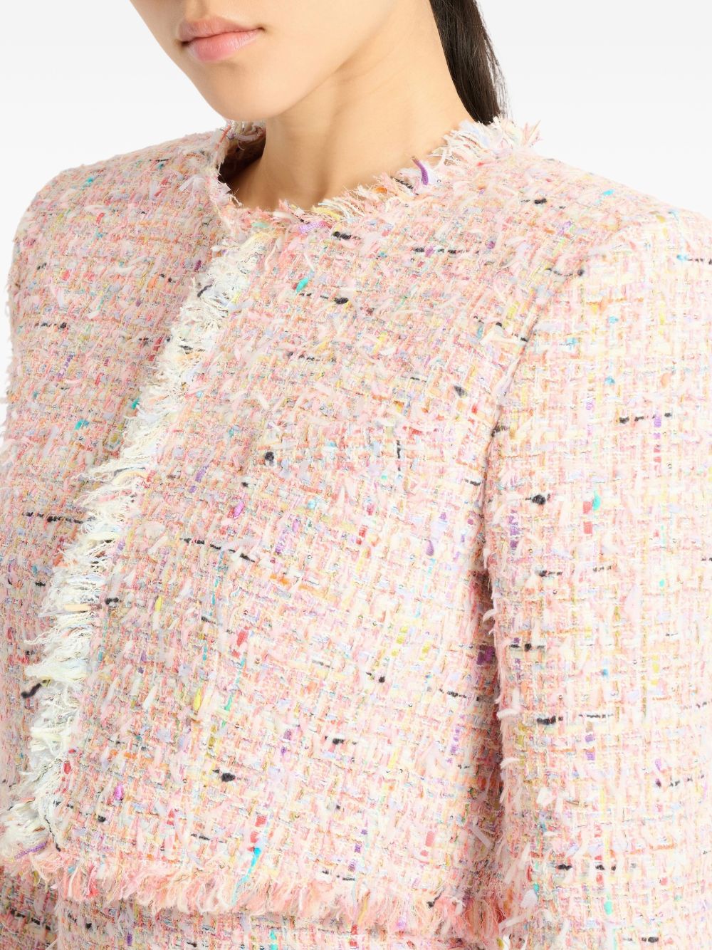 Balmain Women Tweed Cropped Jacket BALMAIN