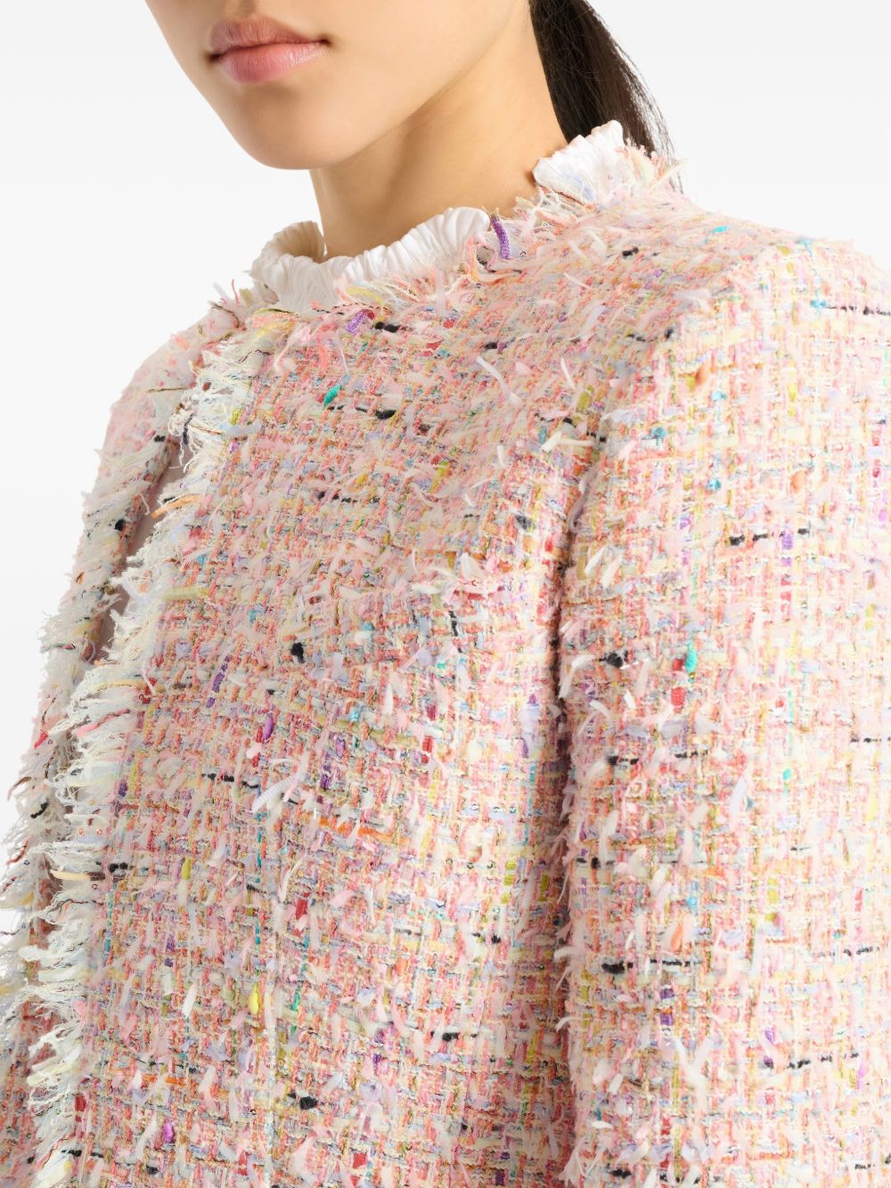 Balmain Women Tweed Cropped Jacket BALMAIN
