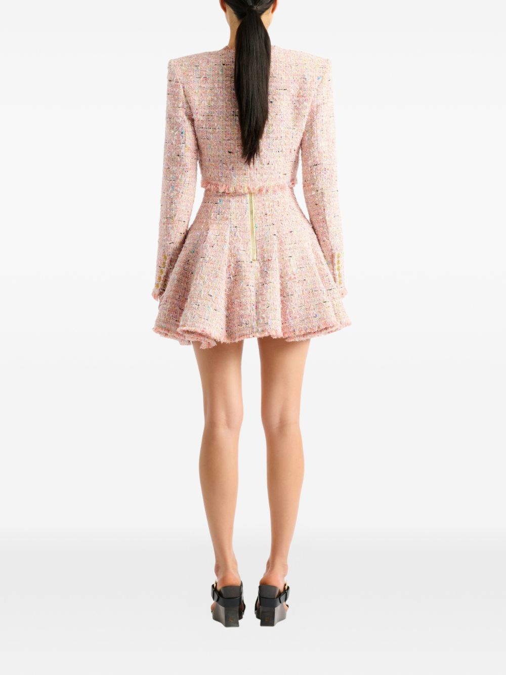 Balmain Women Tweed Cropped Jacket BALMAIN