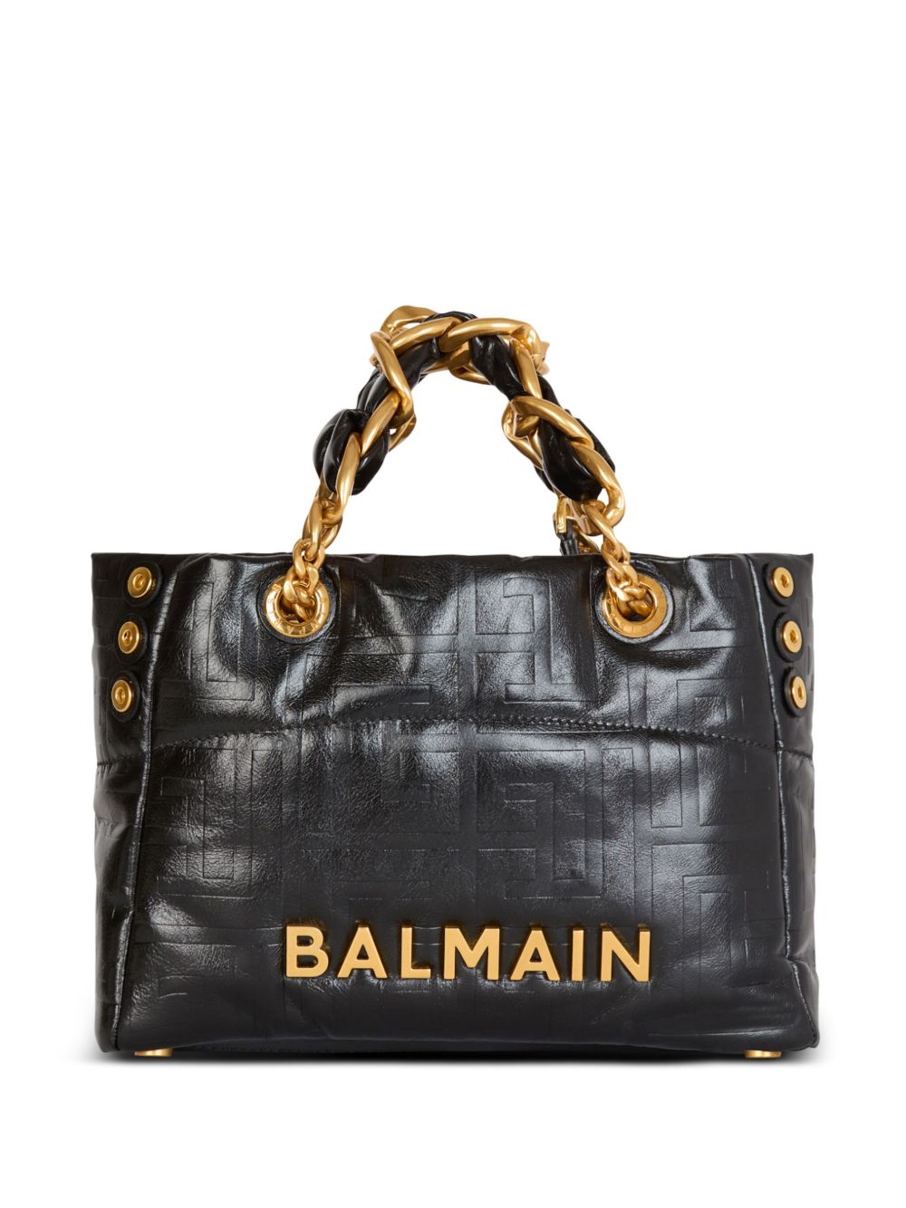 Balmain Women 1945 Small Leather Tote BALMAIN