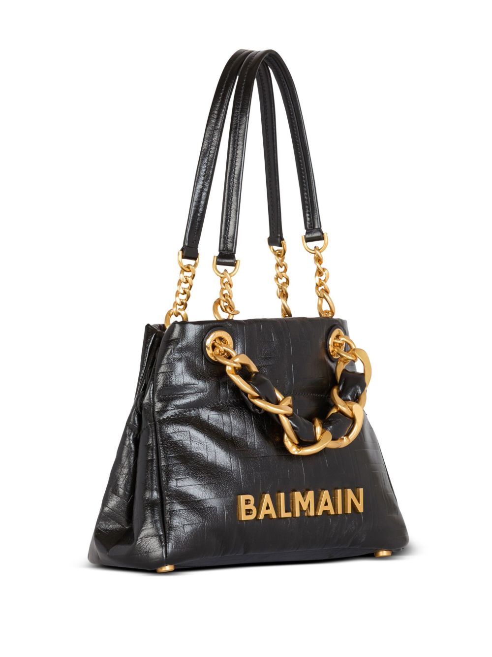 Balmain Women 1945 Small Leather Tote BALMAIN