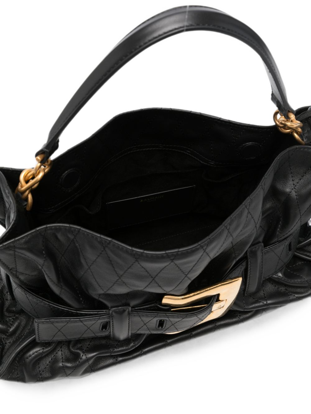 Balmain Women Anthem Medium Leather Tote BALMAIN