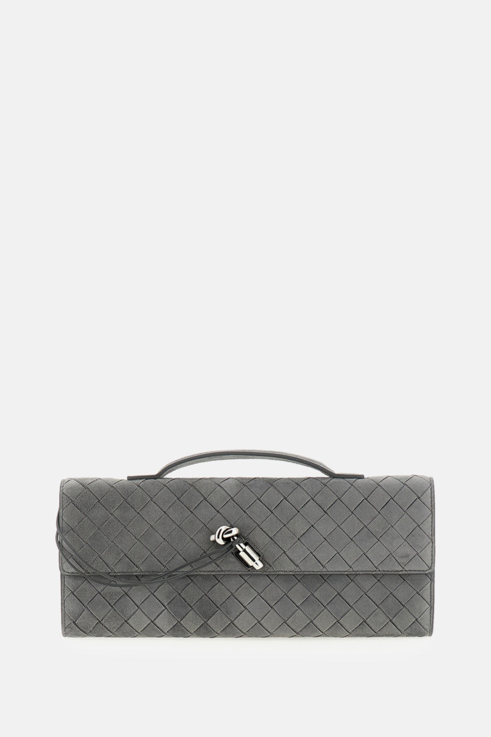 Bottega Veneta Women Andiamo Intrecciato Suede Clutch BOTTEGA VENETA