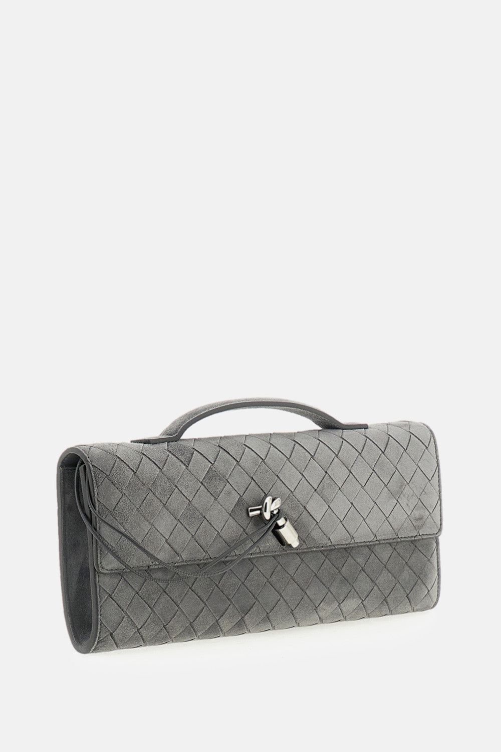 Bottega Veneta Women Andiamo Intrecciato Suede Clutch BOTTEGA VENETA