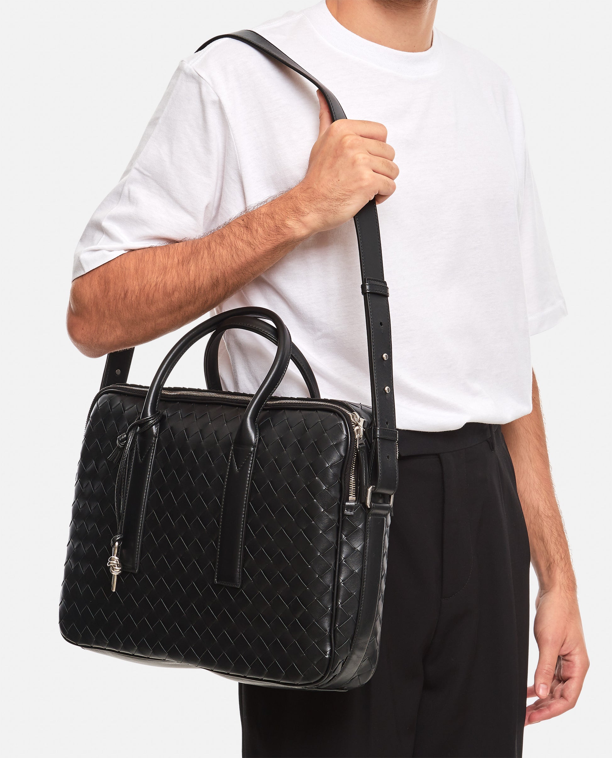 Bottega Veneta Men Getaway Briefcase BOTTEGA VENETA
