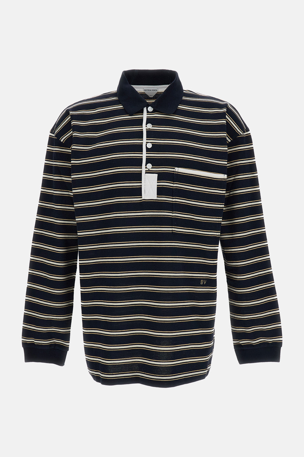 Bottega Veneta Men Striped Polo BOTTEGA VENETA