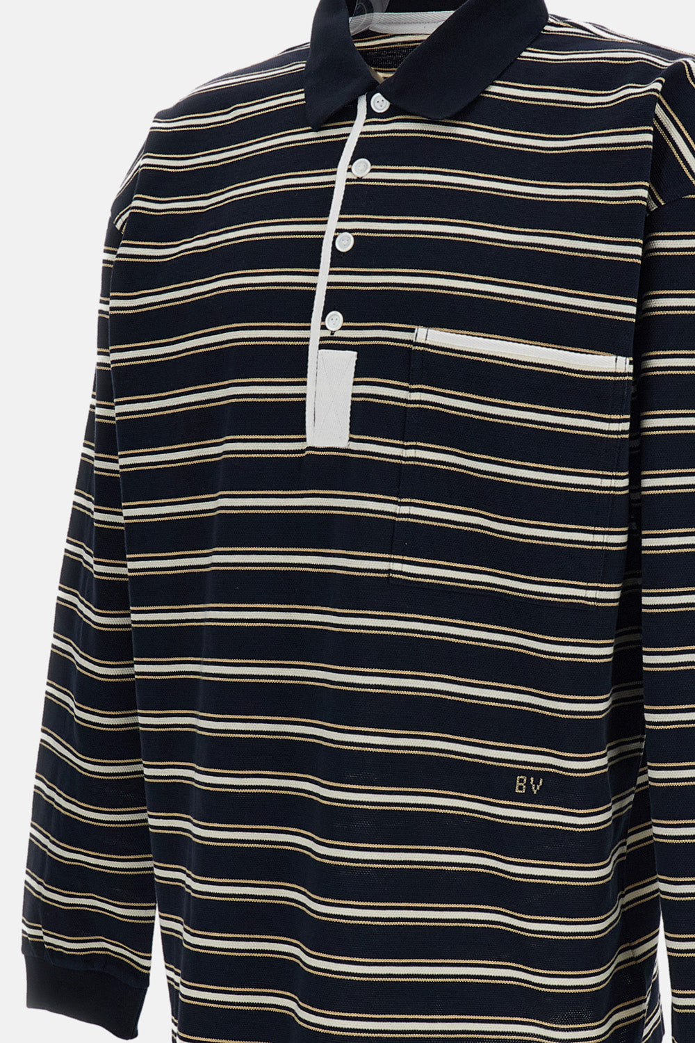 Bottega Veneta Men Striped Polo BOTTEGA VENETA