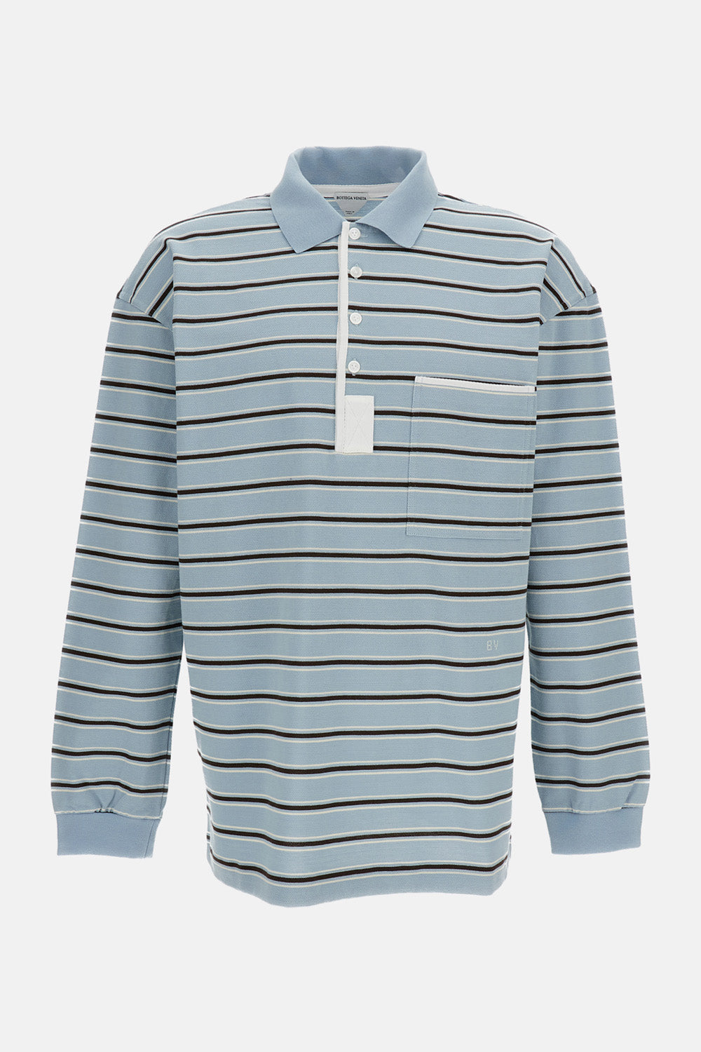 Bottega Veneta Men Striped Polo BOTTEGA VENETA