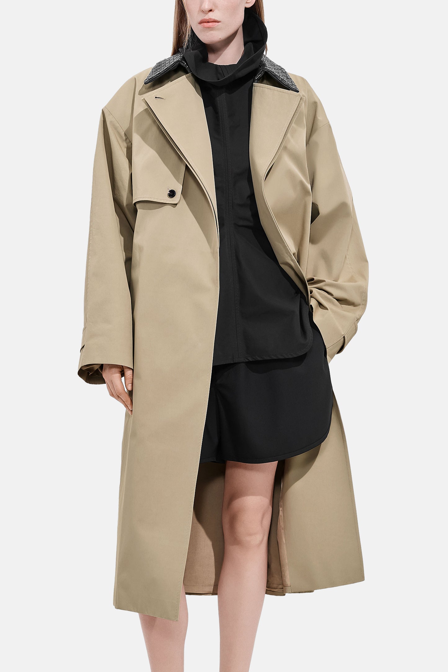 Bottega Veneta Women Cotton Trench Coat BOTTEGA VENETA