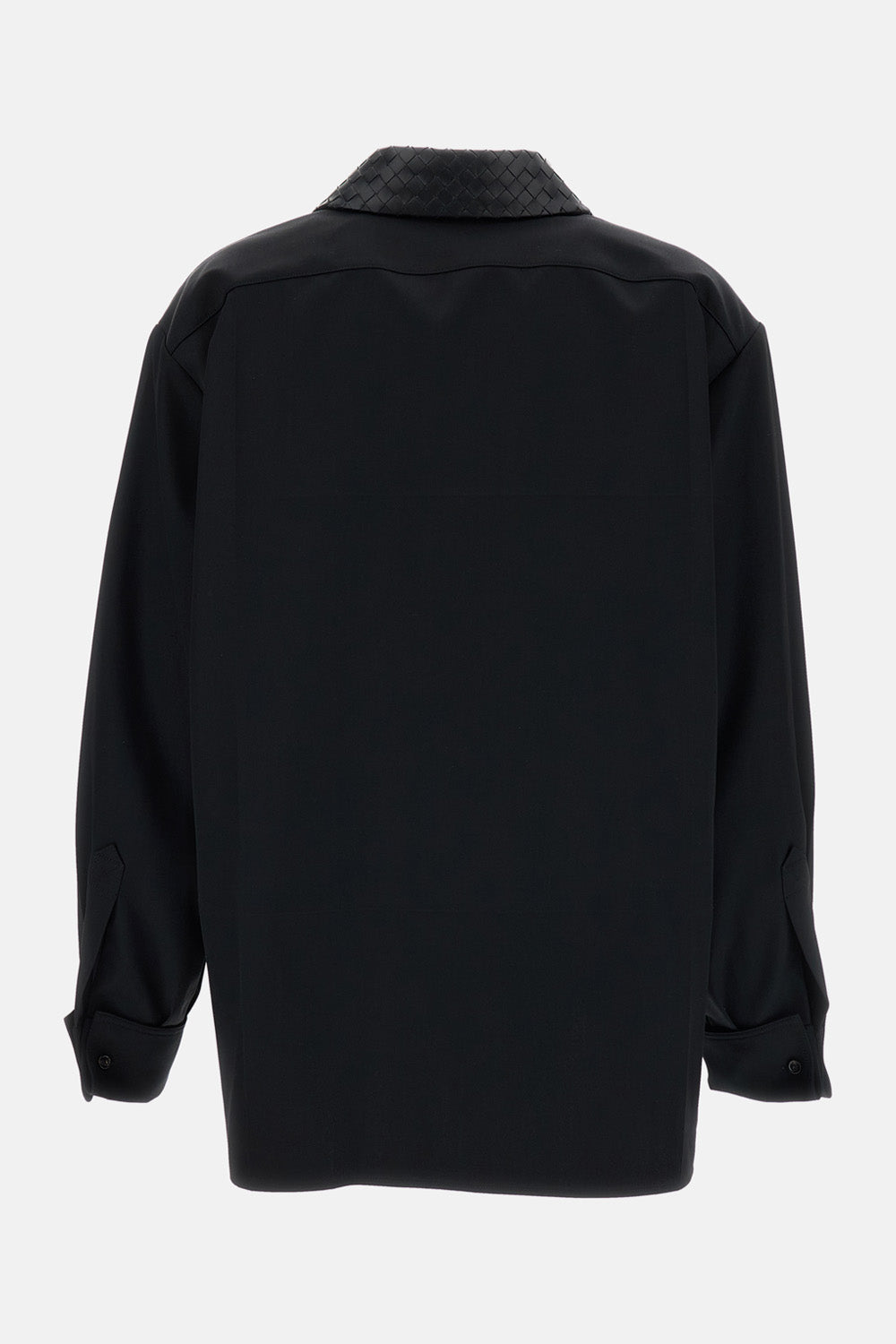 Bottega Veneta Women Intrecciato Weave Collar Shirt BOTTEGA VENETA
