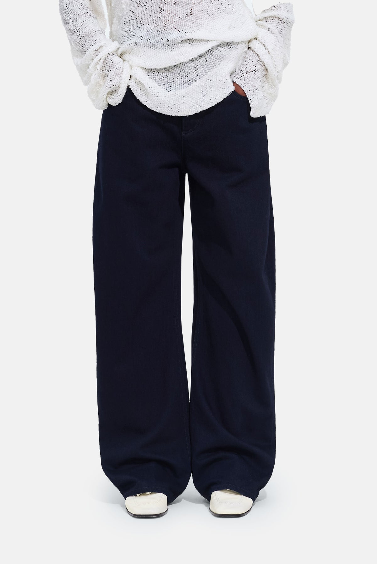 Bottega Veneta Women Black Blue Rinsed Denim BOTTEGA VENETA
