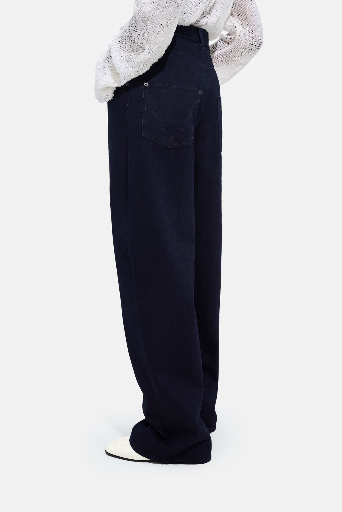 Bottega Veneta Women Black Blue Rinsed Denim BOTTEGA VENETA