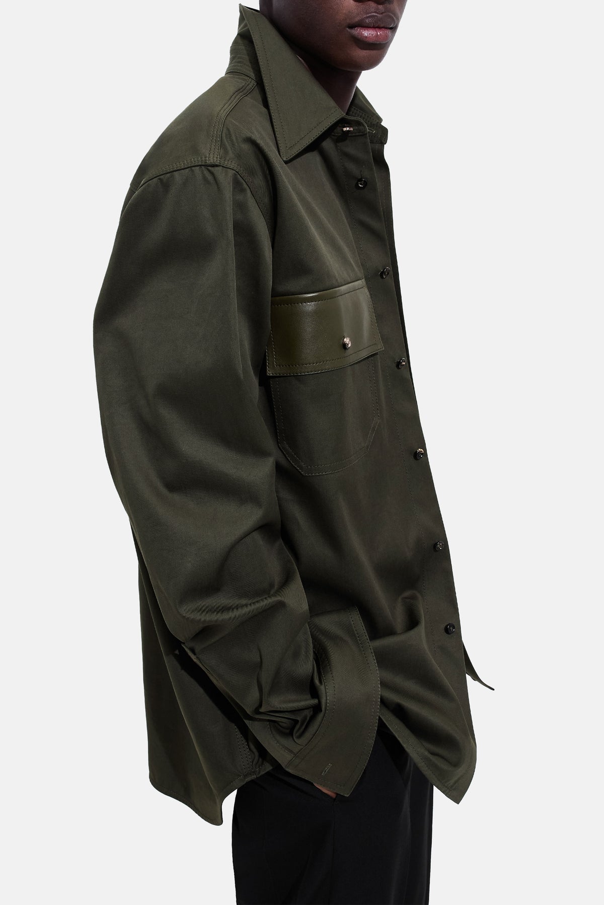 Bottega Veneta Men Cotton Gabardine Overshirt BOTTEGA VENETA