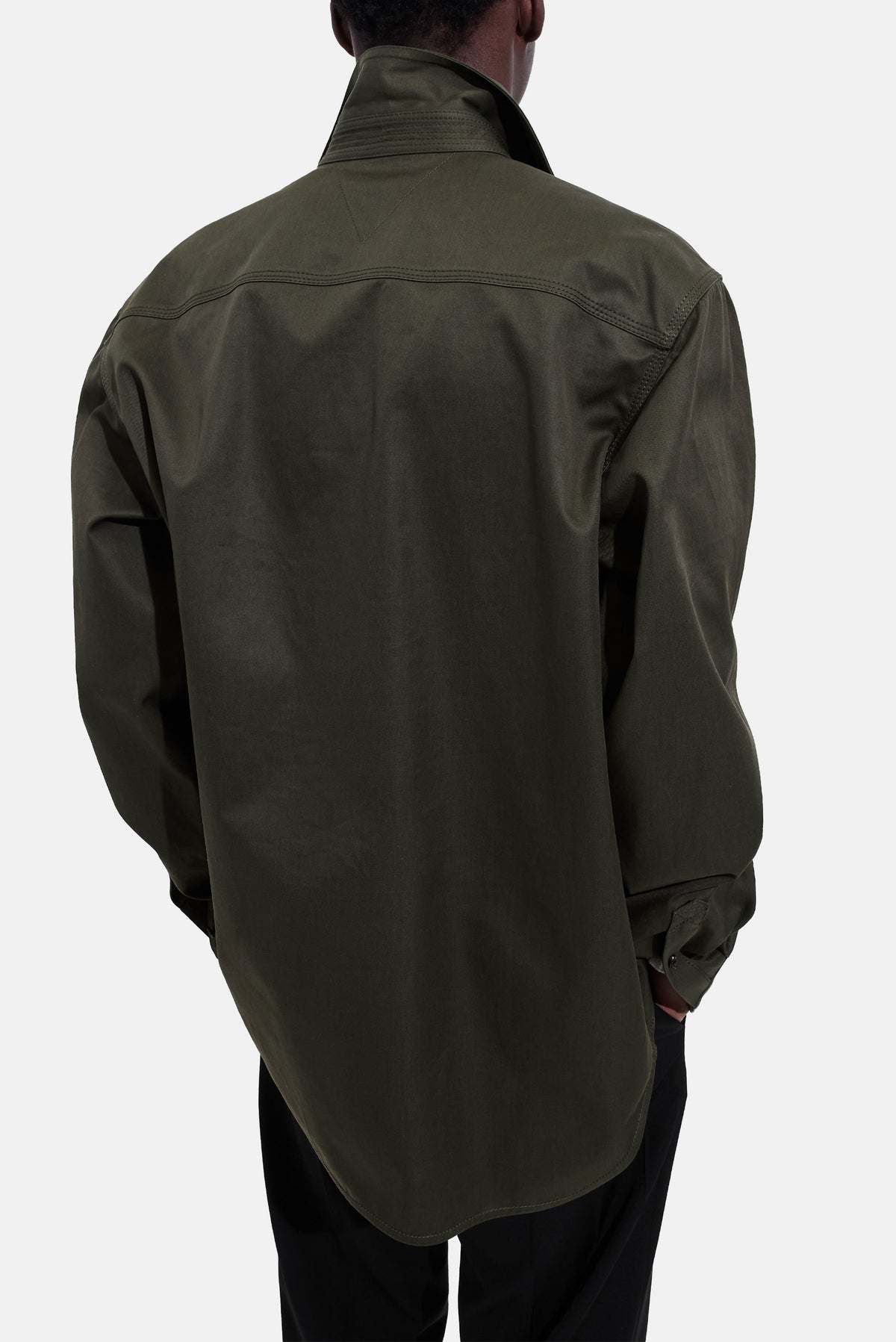 Bottega Veneta Men Cotton Gabardine Overshirt BOTTEGA VENETA
